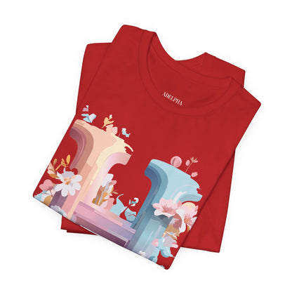 Natural Cotton Tee Shirt - Letters Collection - H Printify