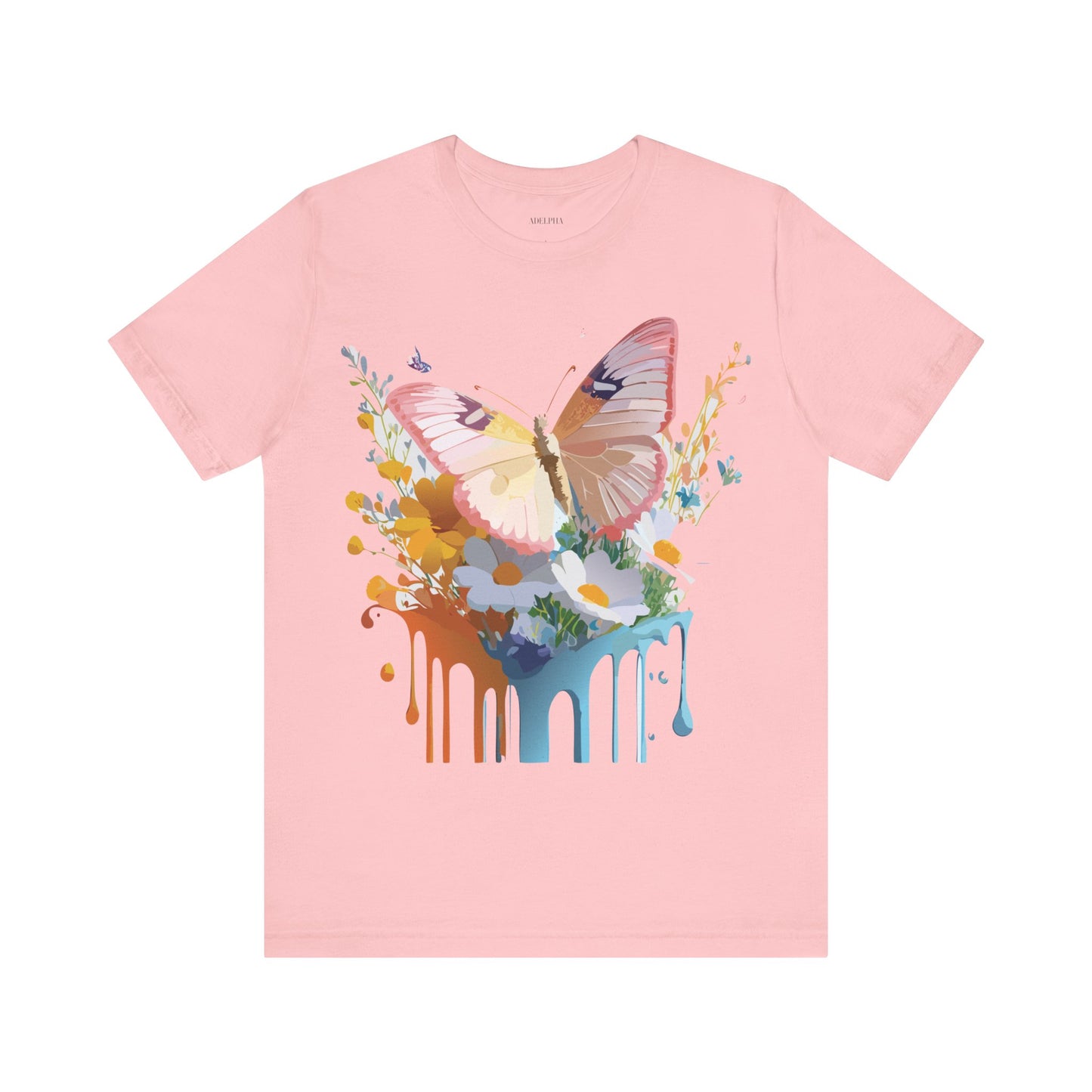 T-shirt en coton naturel avec papillon