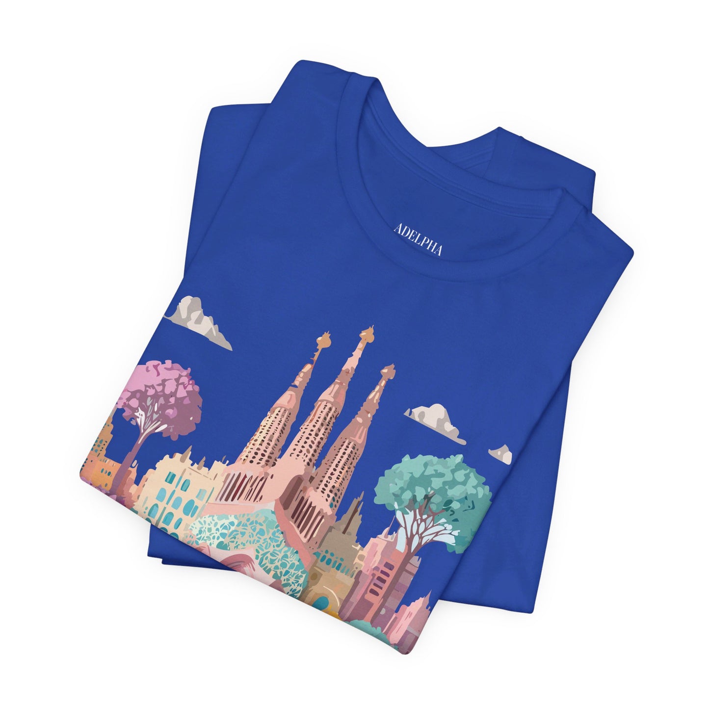 T-shirt en coton naturel - Collection Beautiful Places - Barcelone