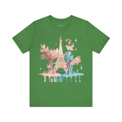 Natural Cotton Tee Shirt - Beautiful Places Collection - Paris Printify