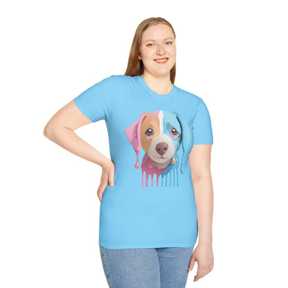 Unisex Dog Shirt Animal Tee Gildan Softstyle 64000 Cotton Tee