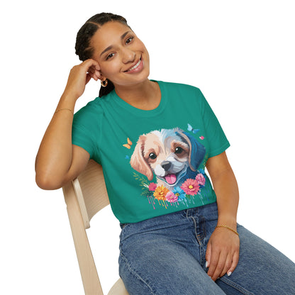 Dog Shirt Unisex Softstyle Tee Gildan 64000 100 Percent Ring Spun Cotton