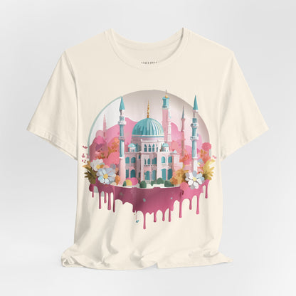 Natural Cotton Tee Shirt - Istanbul, Turkey Printify