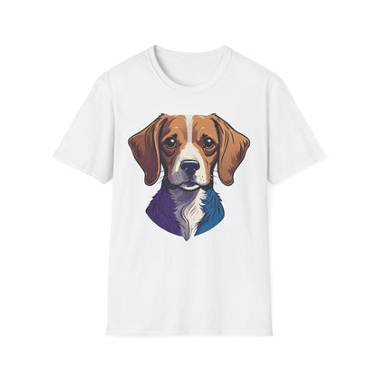 Dog Shirt Unisex Animal Print Tee Softstyle 100 Percent Cotton Gildan 64000