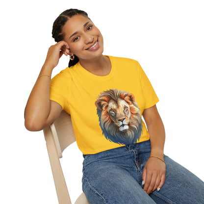 Gildan Lion Graphic Short Sleeve Softstyle Tee 100 Percent Cotton