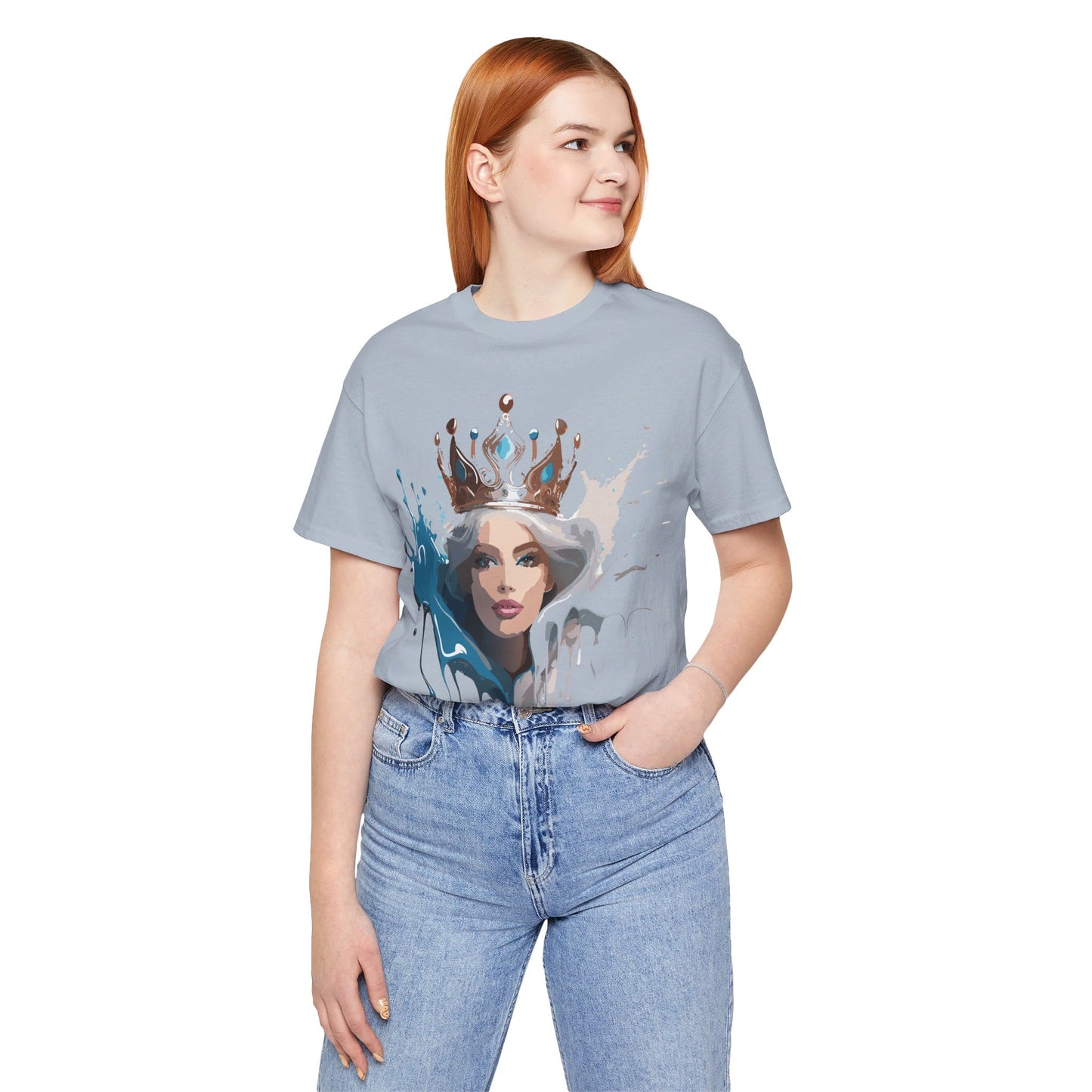 T-Shirt aus natürlicher Baumwolle – Queen Collection