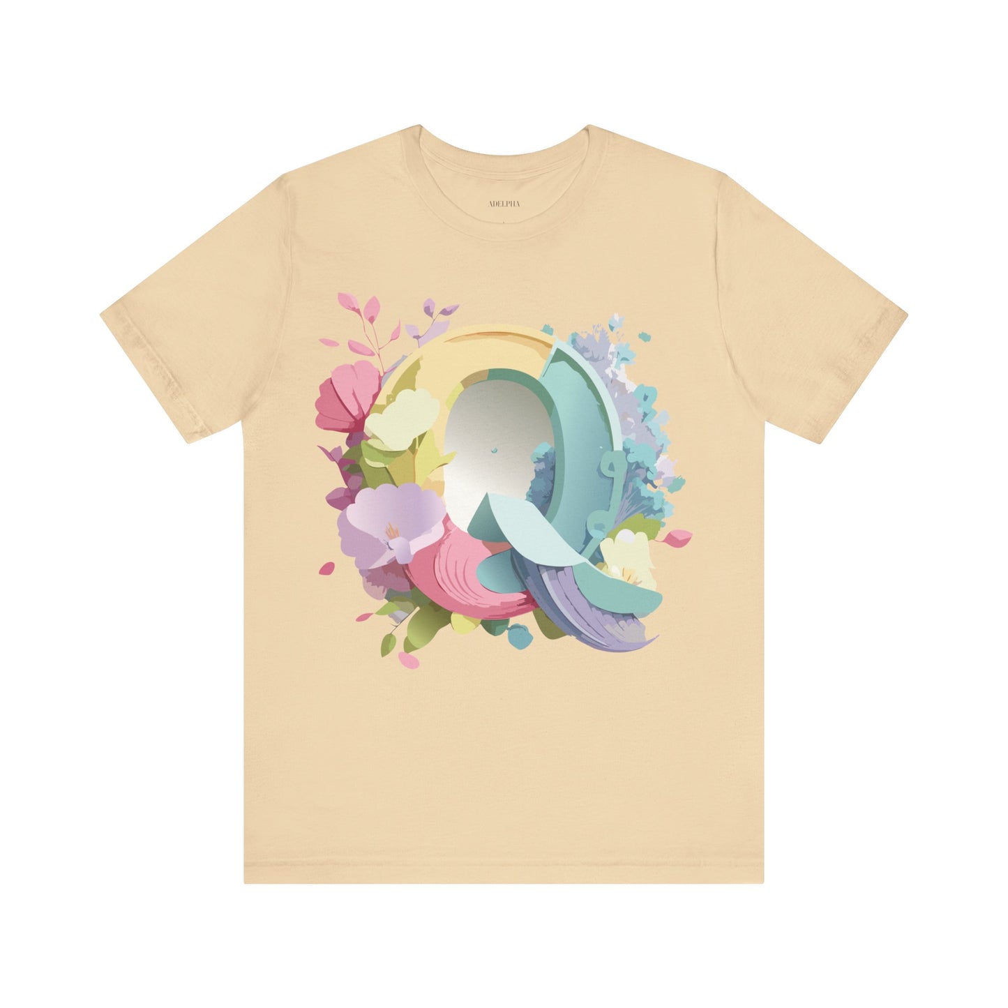 T-shirt en coton naturel - Collection Lettres - Q