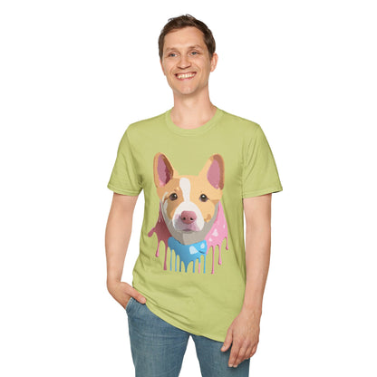 Dog Shirt Unisex Animal Print Tee Cotton T Shirt For Pet Lovers