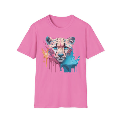 Unisex Cheetah Tee Softstyle Gildan 64000 100 Percent Cotton