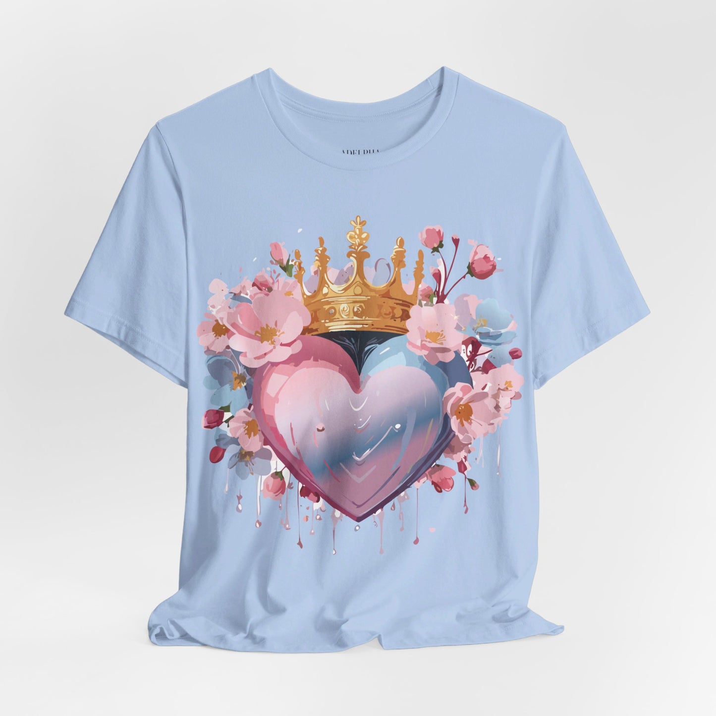 T-Shirt aus natürlicher Baumwolle – Love Story-Kollektion