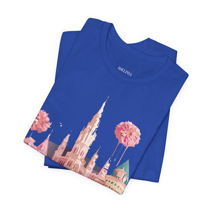 Natural Cotton Tee Shirt - Beautiful Places Collection - Vienna Printify