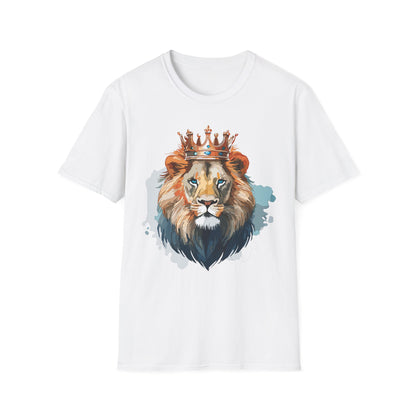 Lion Shirt Unisex Animal Tee Gildan Softstyle 64000 100 Percent Ring Spun Cotton