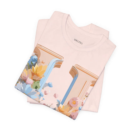 Natural Cotton Tee Shirt - Letters Collection - U Printify