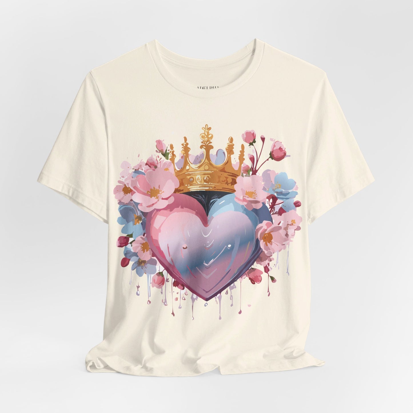 T-Shirt aus natürlicher Baumwolle – Love Story-Kollektion