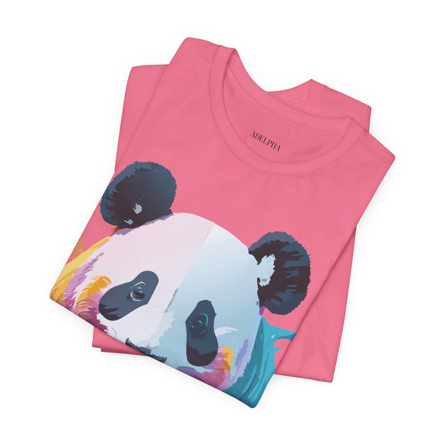 Natural Cotton Tee Shirt with Panda