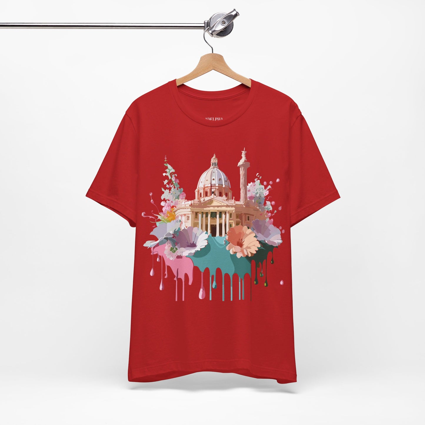 Natural Cotton Tee Shirt - Beautiful Places Collection - Rome