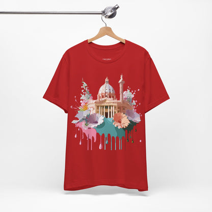 Natural Cotton Tee Shirt - Beautiful Places Collection - Rome Printify