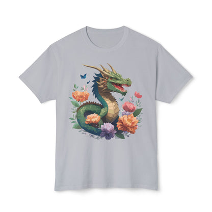 Dragon T Shirt With Art Print HD Cotton Unisex Tee Vintage Dragon Design