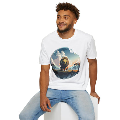 Lion Shirt Unisex Animal Tee Gildan Softstyle 64000 One Hundred Percent Cotton