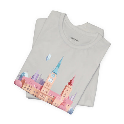 Natural Cotton Tee Shirt - Beautiful Places Collection - Prague Printify