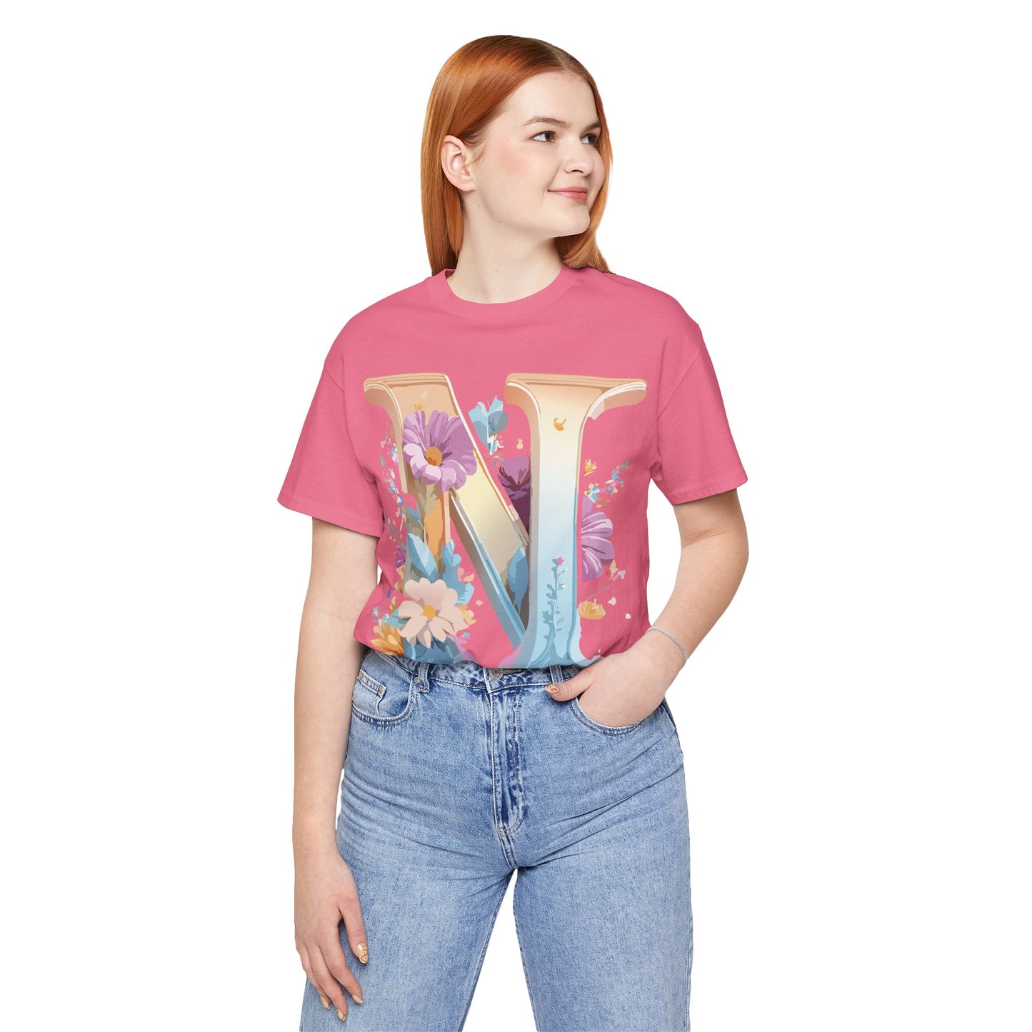 Letter Shirt, Letter N Shirt - ADELPHA