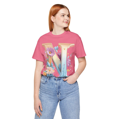 Letter Shirt, Letter N Shirt - ADELPHA