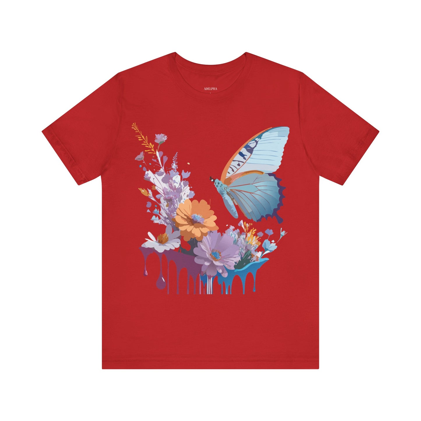 T-shirt en coton naturel avec papillon