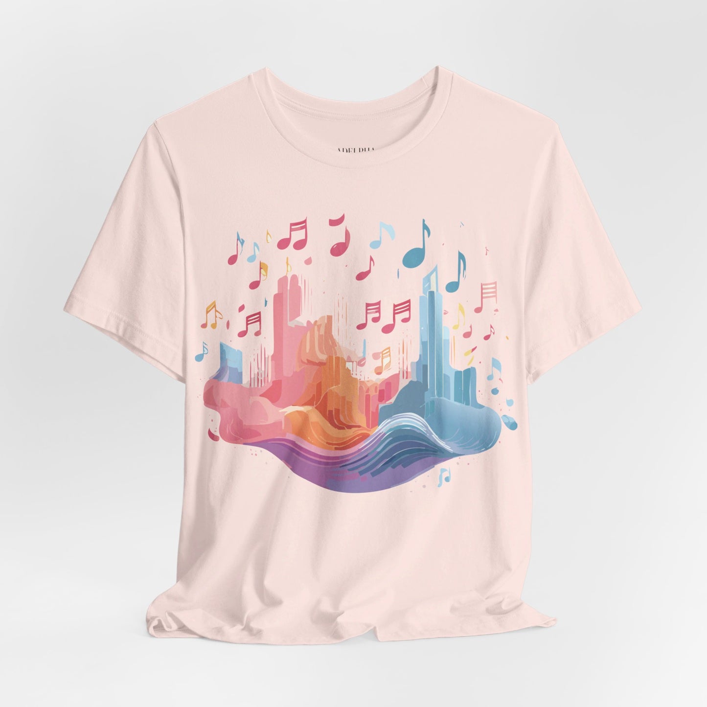 T-Shirt aus natürlicher Baumwolle – Musikkollektion