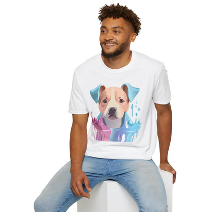 Dog Shirt Unisex Animal Tee Softstyle Gildan 64000 Cotton Tee