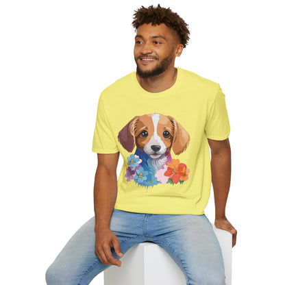 Unisex Dog Shirt Animal Graphic Tee Soft Cotton Gildan 64000