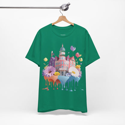 Natural Cotton Tee Shirt - Beautiful Places Collection - Amsterdam Printify