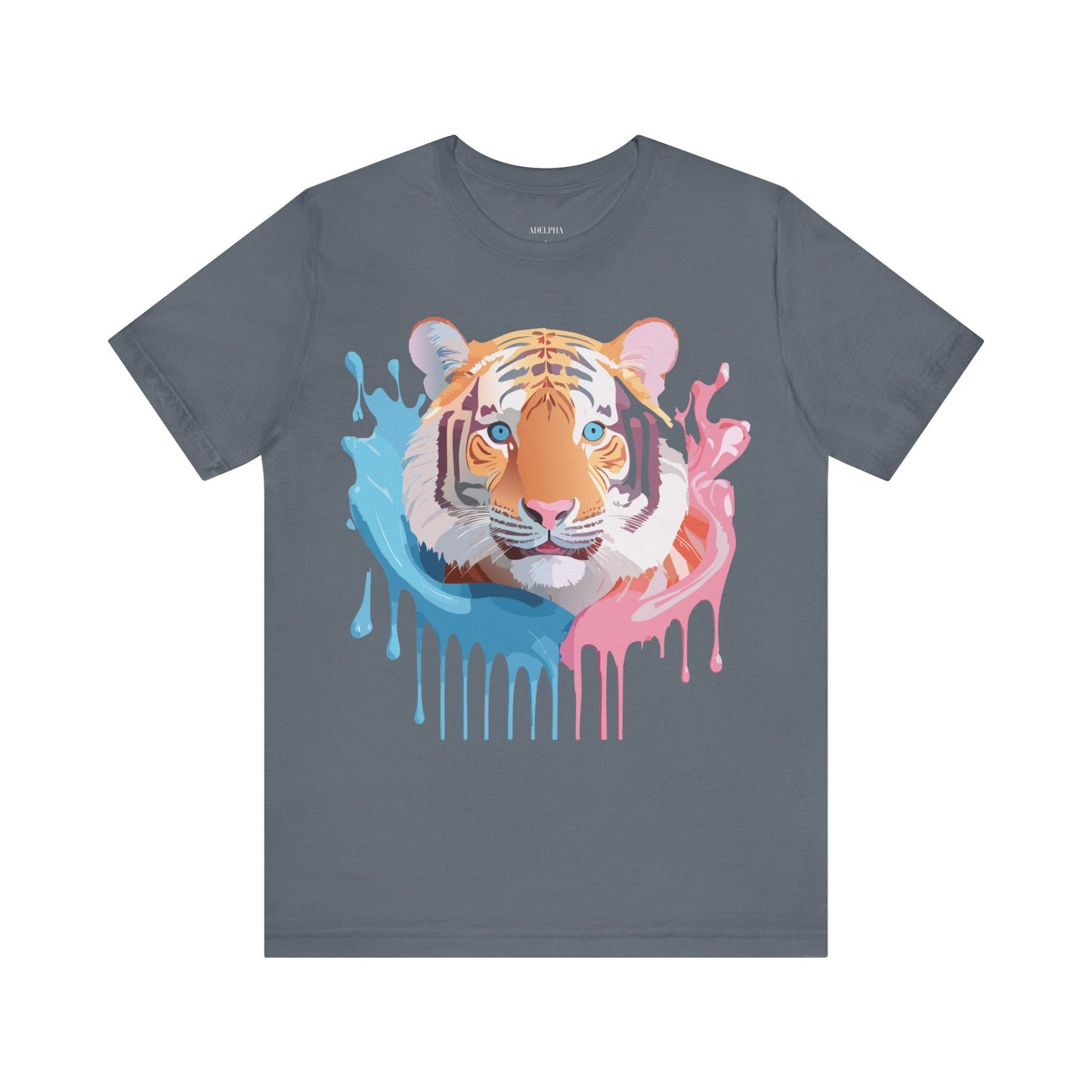 Natural Cotton Tee Shirt with Tiger