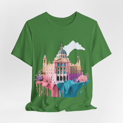 Natural Cotton Tee Shirt - Beautiful Places Collection - Madrid Printify