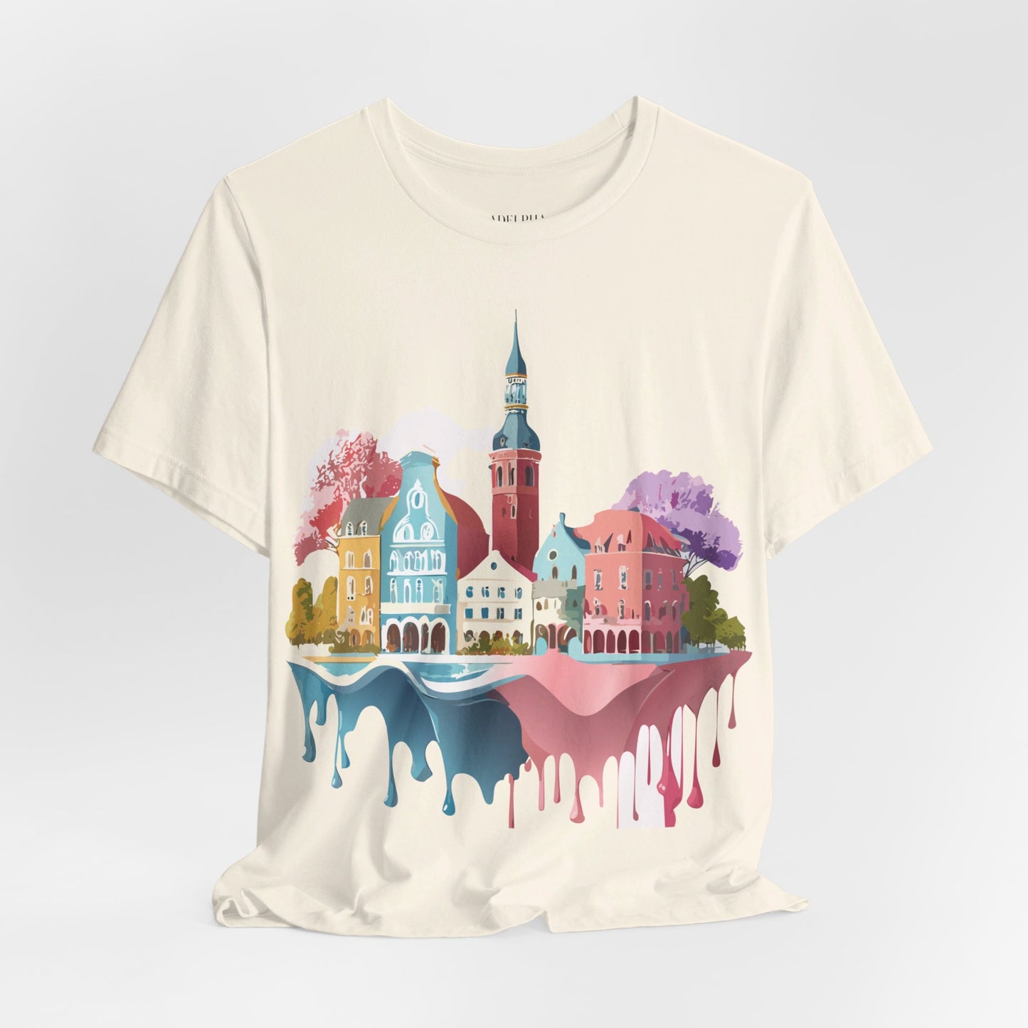 Natural Cotton Tee Shirt - Beautiful Places Collection - Warnemünde and Rostock - Germany