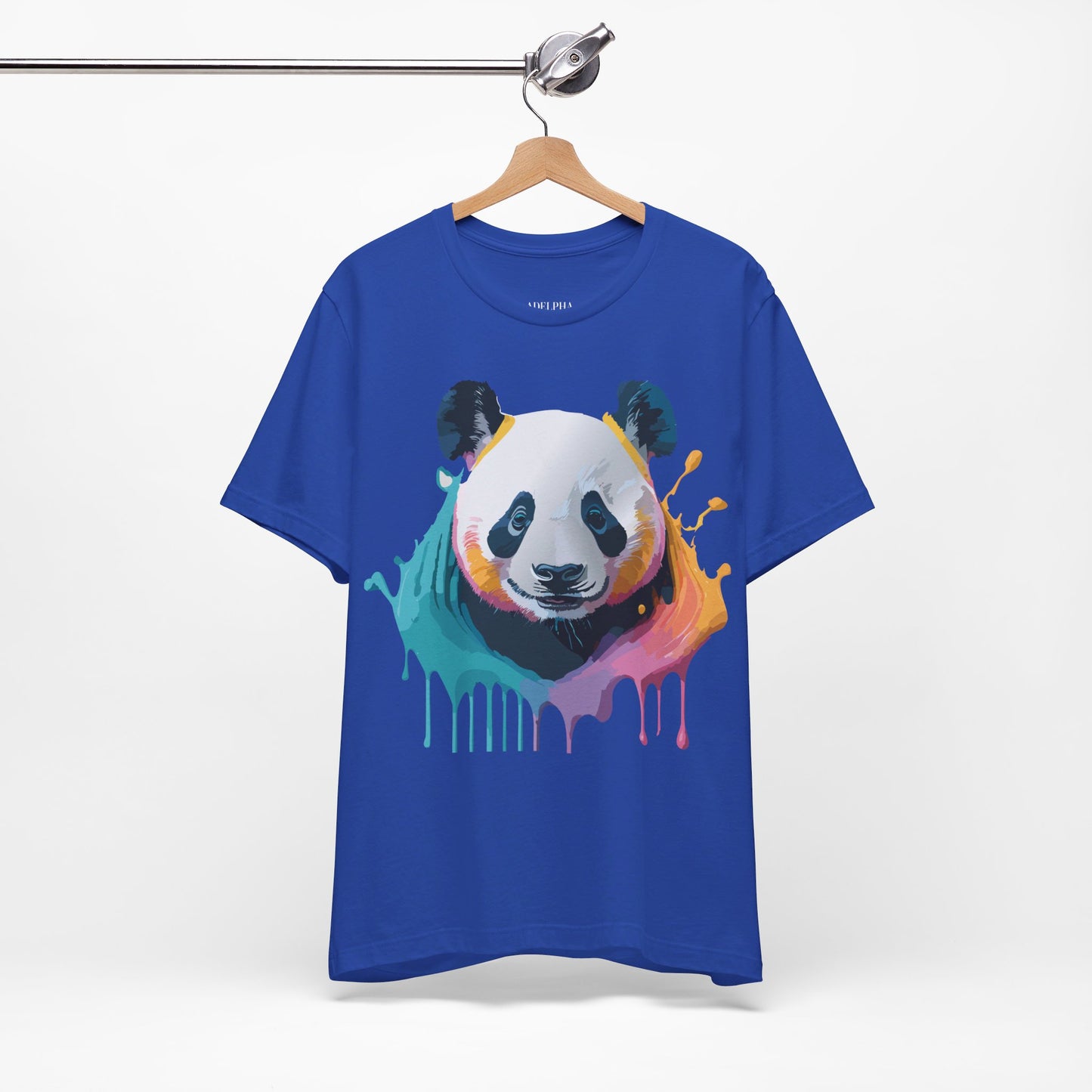 Natural Cotton Tee Shirt with Panda