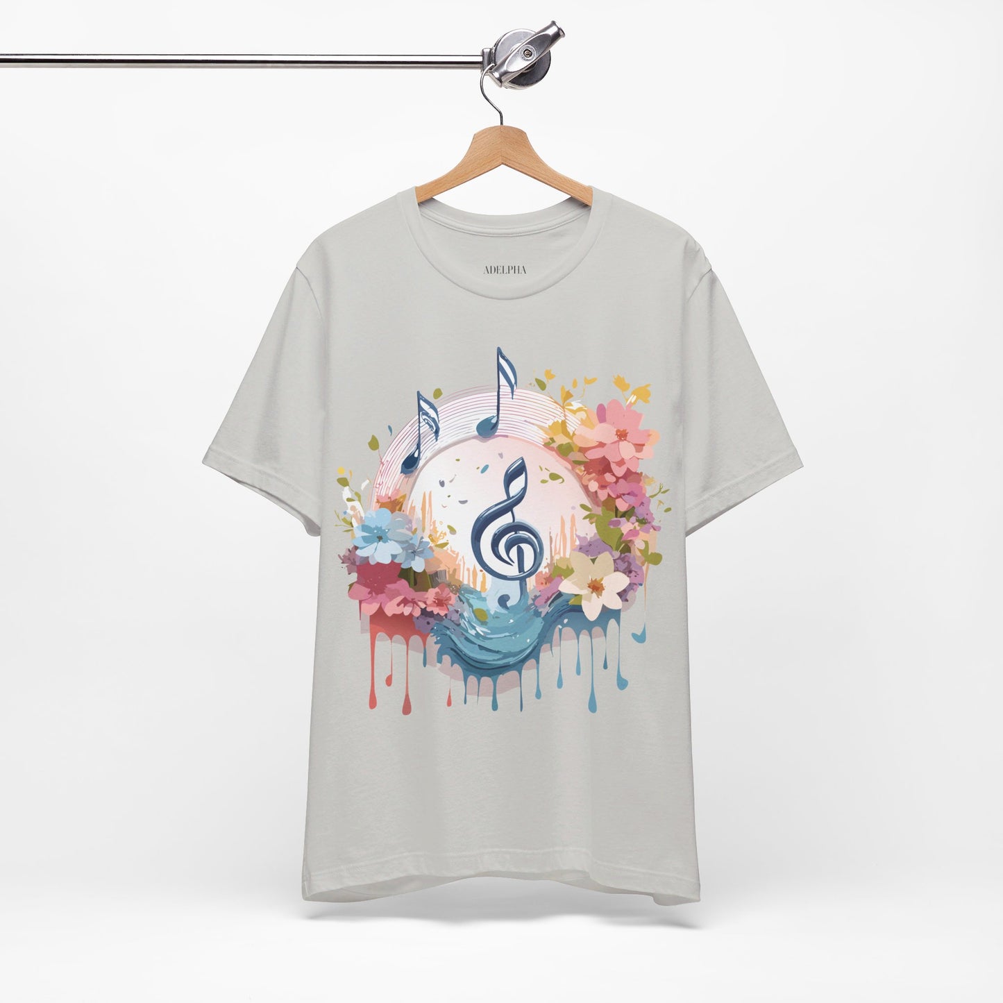 T-Shirt aus natürlicher Baumwolle – Musikkollektion