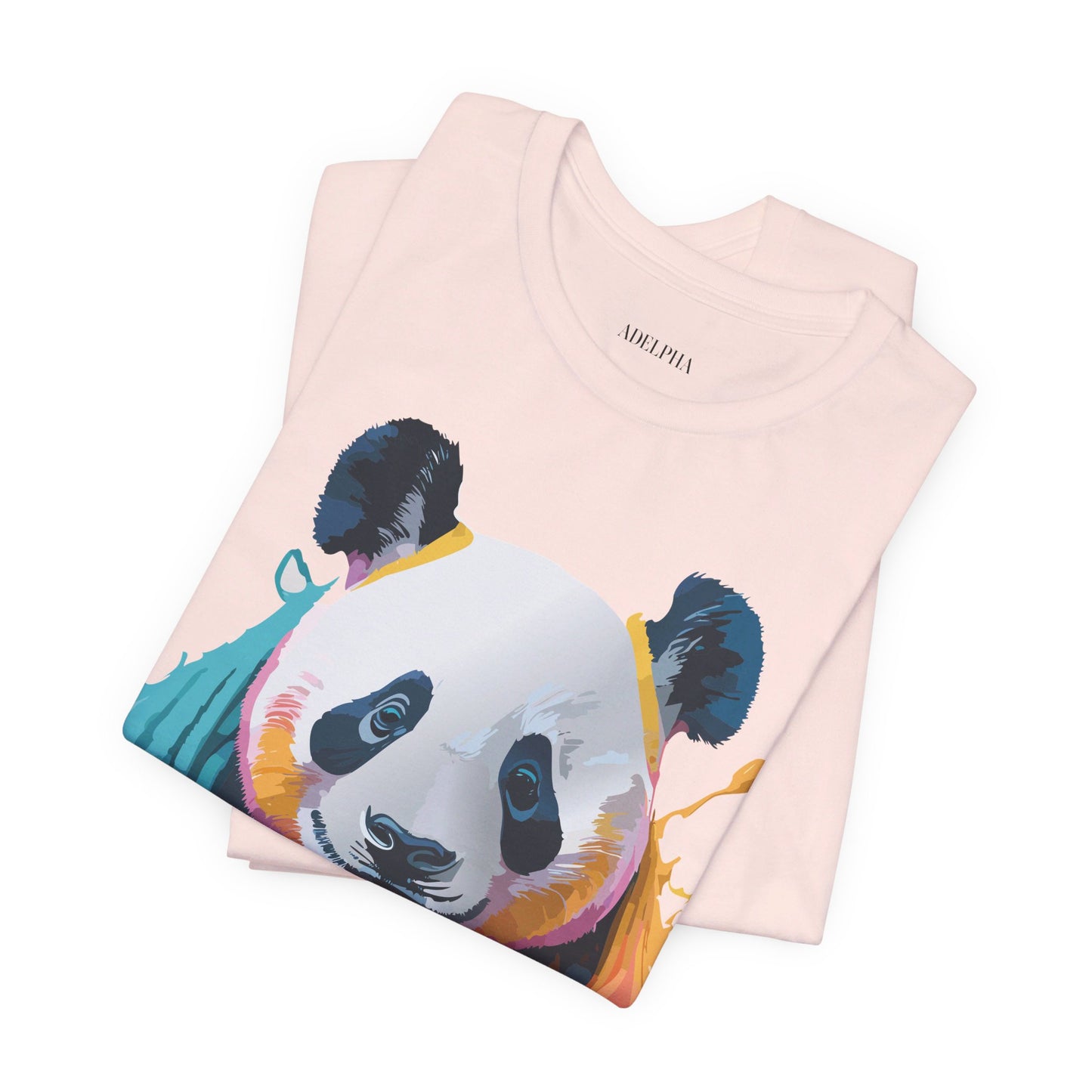 T-Shirt aus natürlicher Baumwolle mit Panda