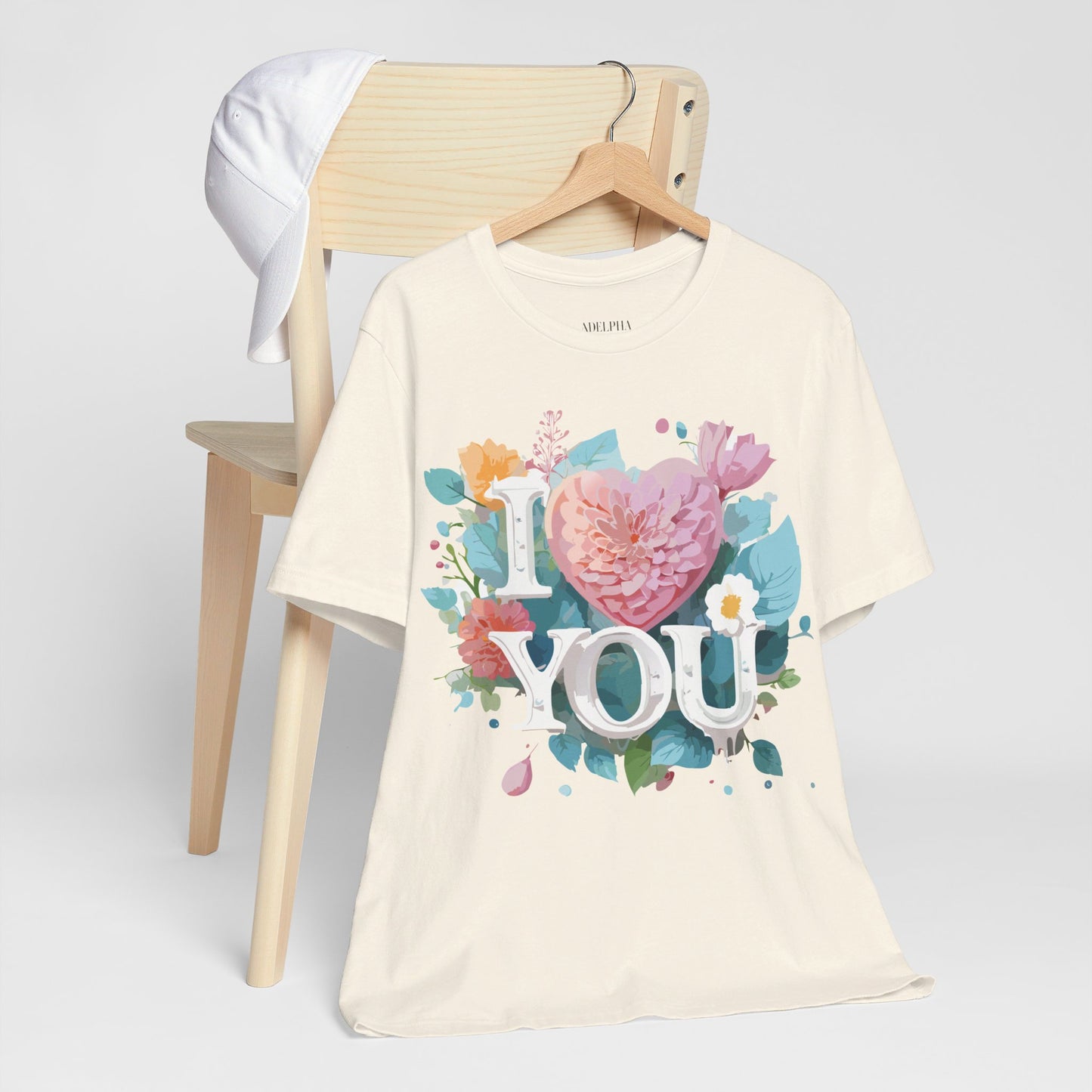 Natural Cotton Tee Shirt - Love story Collection