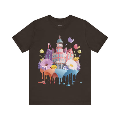 Natural Cotton Tee Shirt - Beautiful Places Collection - Amsterdam Printify