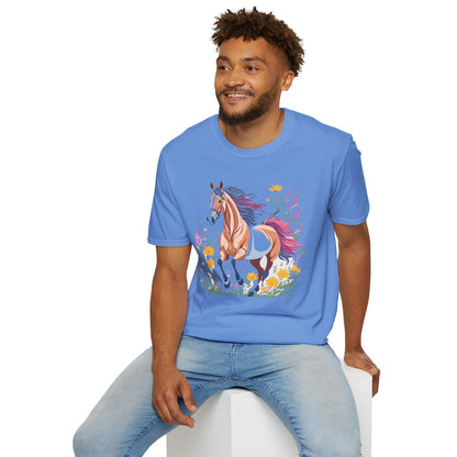 Horse Shirt Unisex Softstyle 64000 Cotton Tee Gildan 100 Percent Ring Spun