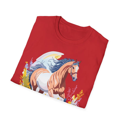 Horse Shirt Unisex Gildan Softstyle Tee 100 Ring Spun Cotton