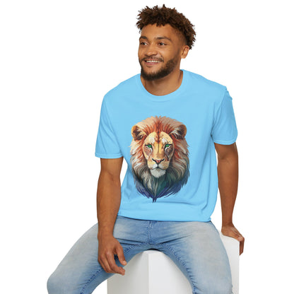 Lion Shirt Unisex Animal Tee Gildan Softstyle 64000 Cotton Tee