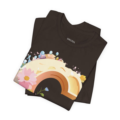 Natural Cotton Tee Shirt - Letters Collection - C Printify