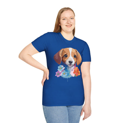 Unisex Dog Shirt Animal Graphic Tee Soft Cotton Gildan 64000