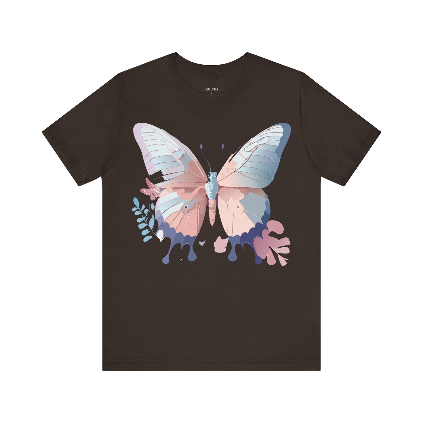 T-shirt en coton naturel avec papillon