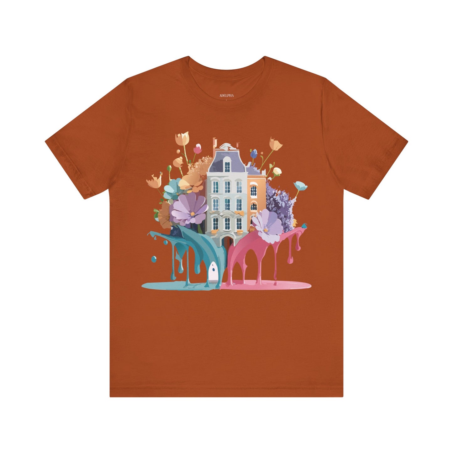 Natural Cotton Tee Shirt - Beautiful Places Collection - Amsterdam