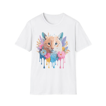 Unisex Cat Shirt Softstyle Tee 100 Percent Ring Spun Cotton Gildan 64000
