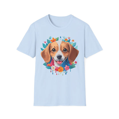 Unisex Dog Shirt Animal Tee Gildan Softstyle 64000 Cotton Tee