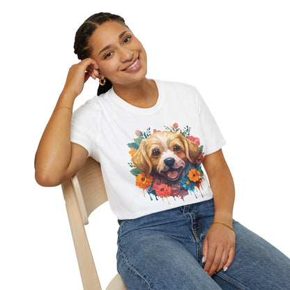 Dog Shirt Unisex Animal Tee Softstyle 64000 Gildan Cotton Tee