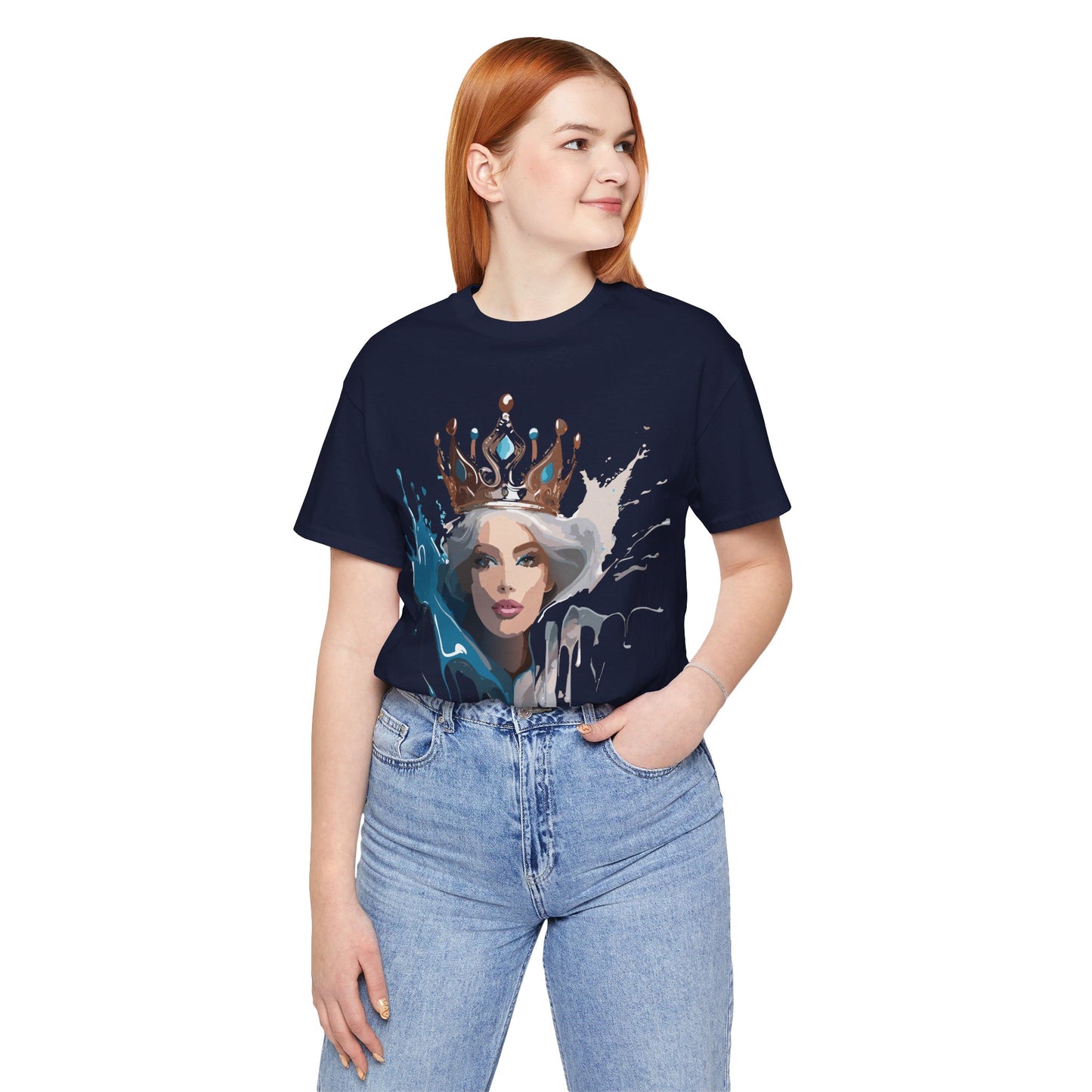 T-Shirt aus natürlicher Baumwolle – Queen Collection